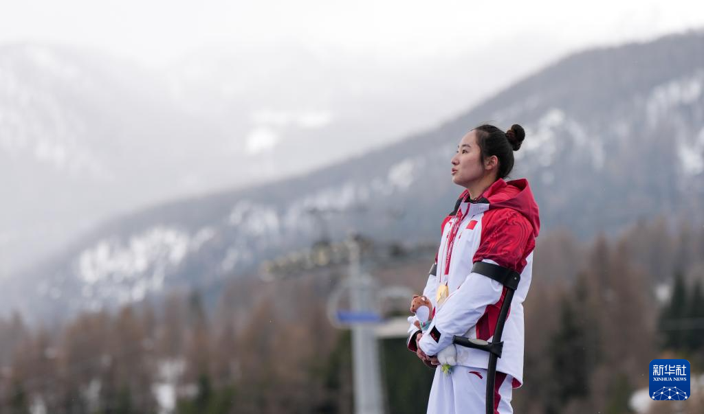 冬残奥会——高山滑雪女子回转（坐姿）：张雯静夺冠(图8)
